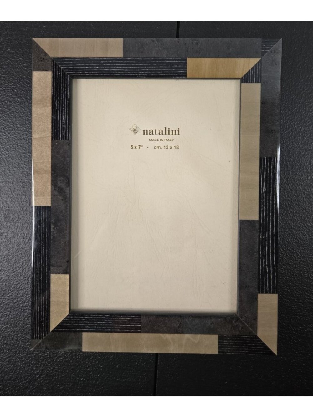 Natalini Frame 5x7 Black Grey Wood